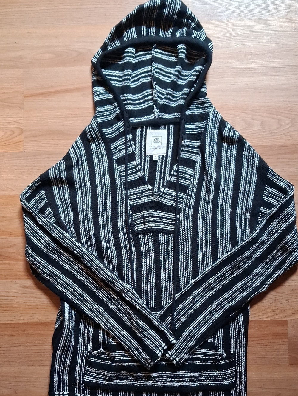 Rip Curl Black & White Baja Hooded Sweater